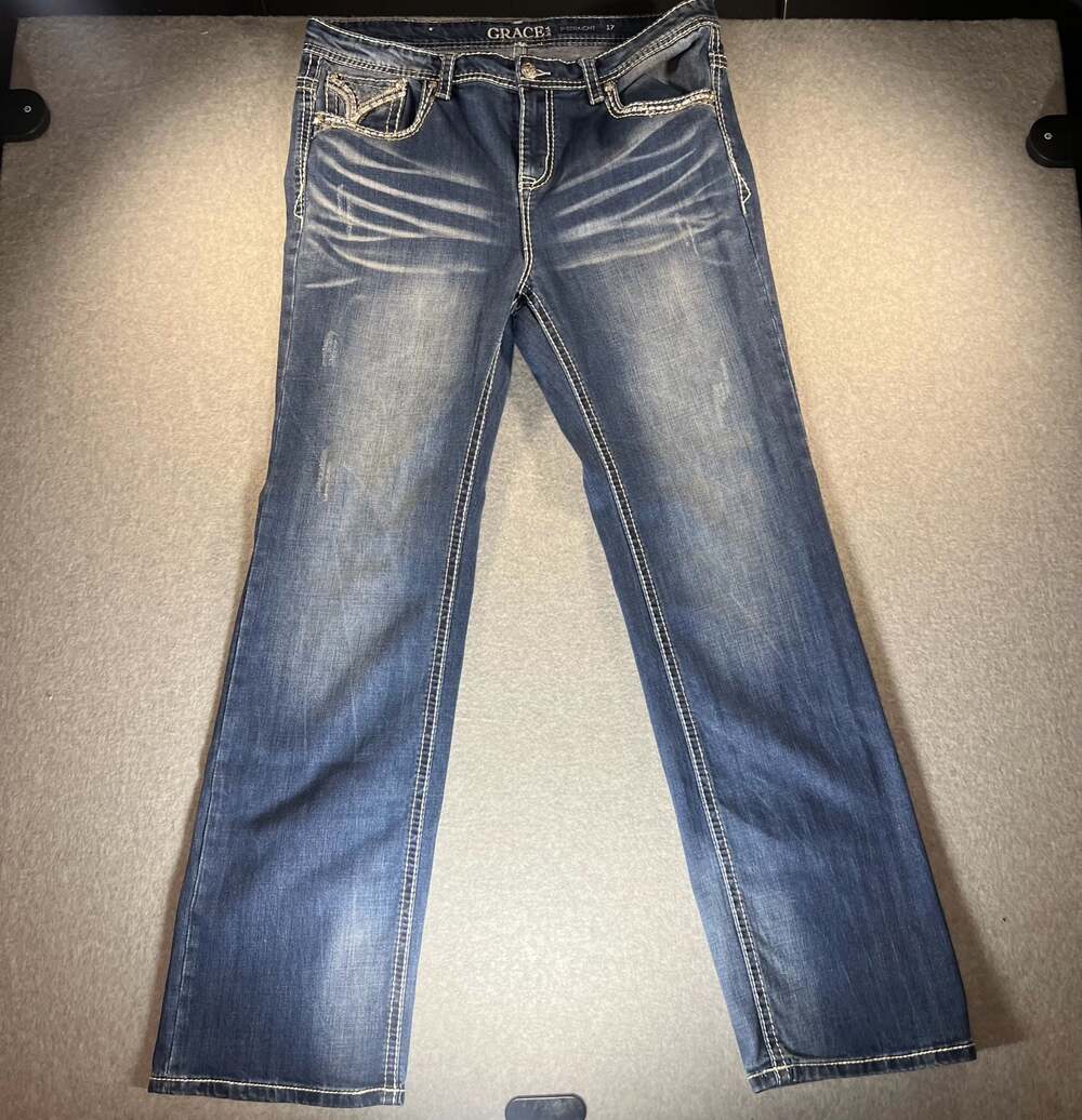Grace‎ in LA Women's P-Straight Jeans Size 17x33